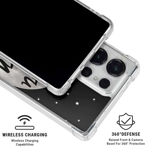 To The Moon And Back BW Galaxy S25 Ultra Clear Case